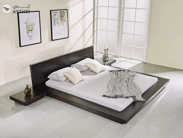 Kyoto Japanese Bed with 2 side tables