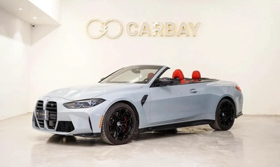 AED 4527 PM | BMW M4 COMPETITION CABRIOLET Xdr2024 | WELL MAINTAINED | 1 YEAR WARRANTY-0