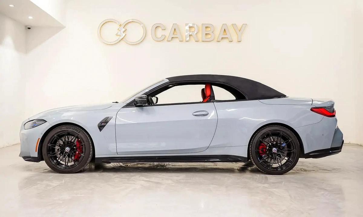 AED 4527 PM | BMW M4 COMPETITION CABRIOLET Xdr2024 | WELL MAINTAINED | 1 YEAR WARRANTY-5-5
