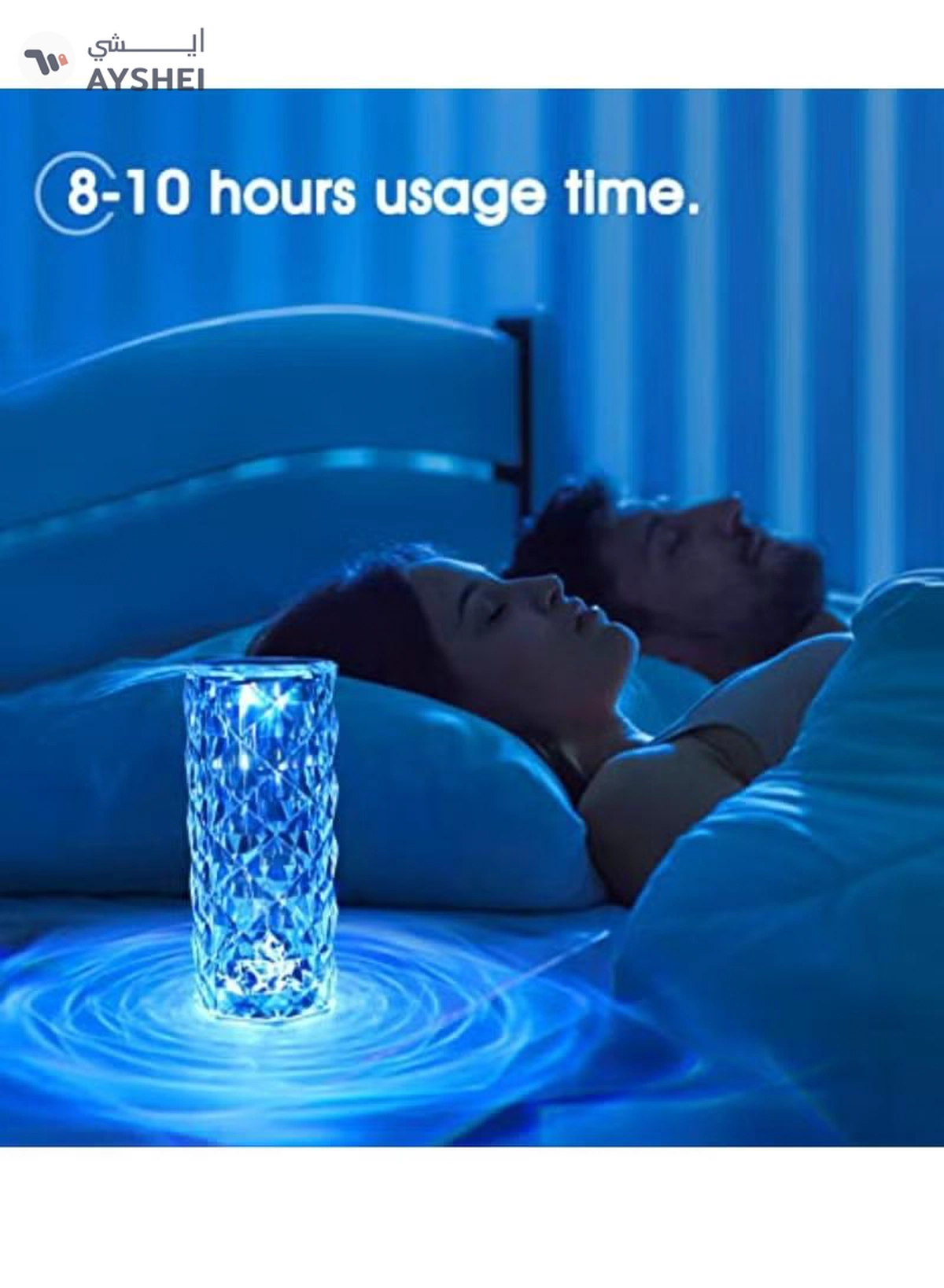 Yuwell Crystal Diamond Table Lamp RGB 16 Colors USB Charging Touch Lamp Bedside Night Light With Remote Control Acrylic Rose Rays Led Ambient Mood Lamp For Bedroom Living Room Guest Room Bar And Restaurant-6-6