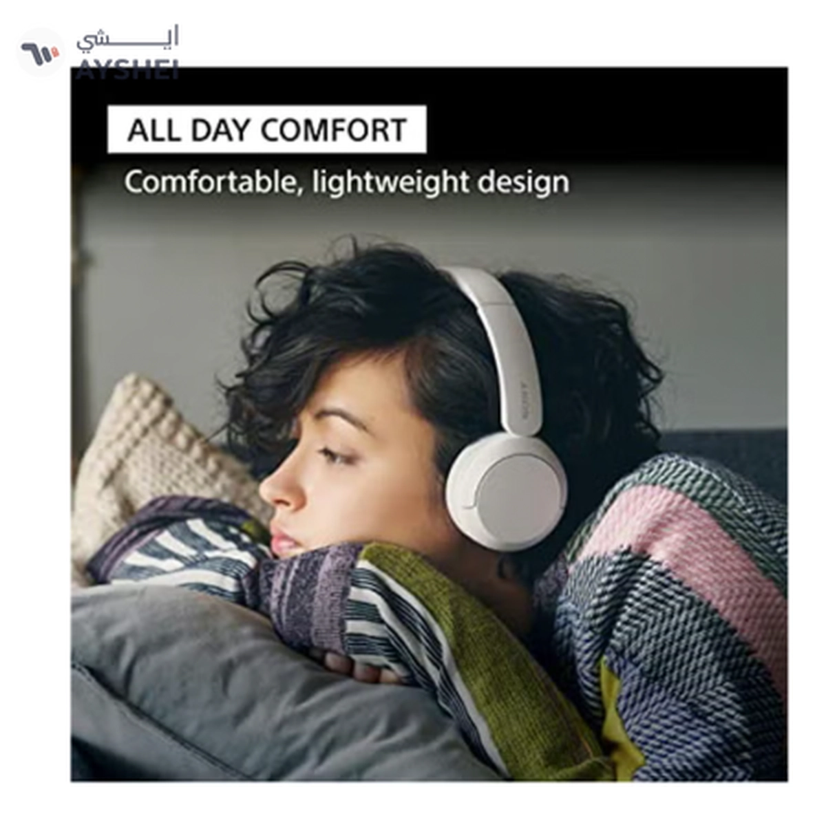 Sony WH-CH520 Wireless Bluetooth On Ear With Mic For Phone Call White-5-5