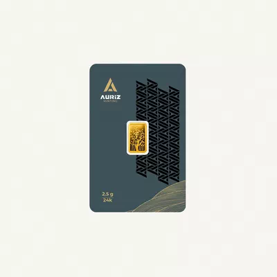 Auriz Minting 2.5g 24K Gold Bar - Variable design-0