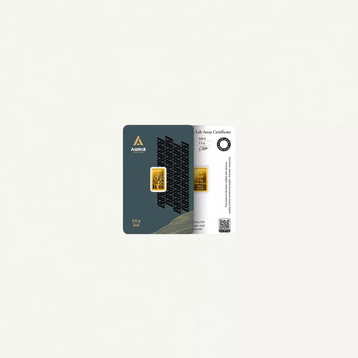 Auriz Minting 2.5g 24K Gold Bar - Variable design-1-1