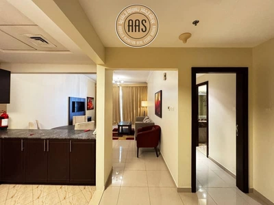 Fully furnished 1bhk//rent75k//semi close kitchen//with all amenities arjan dubai-1