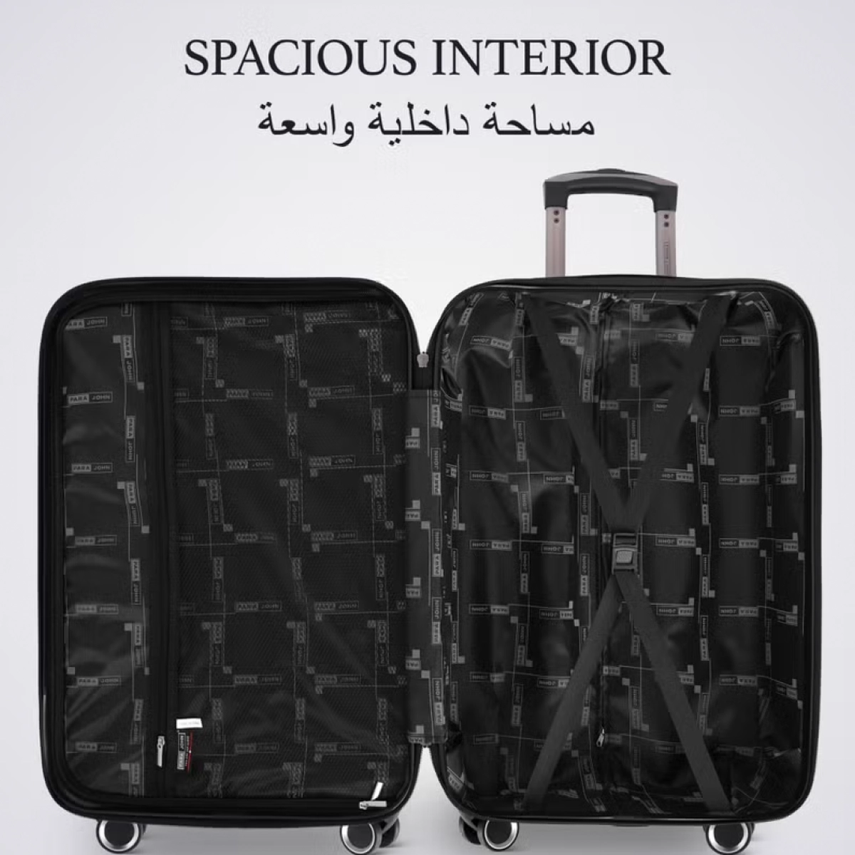 Para John ABS Hard Trolley Luggage 20/24 Inch | Lightweight Travel Suitcase-4-4