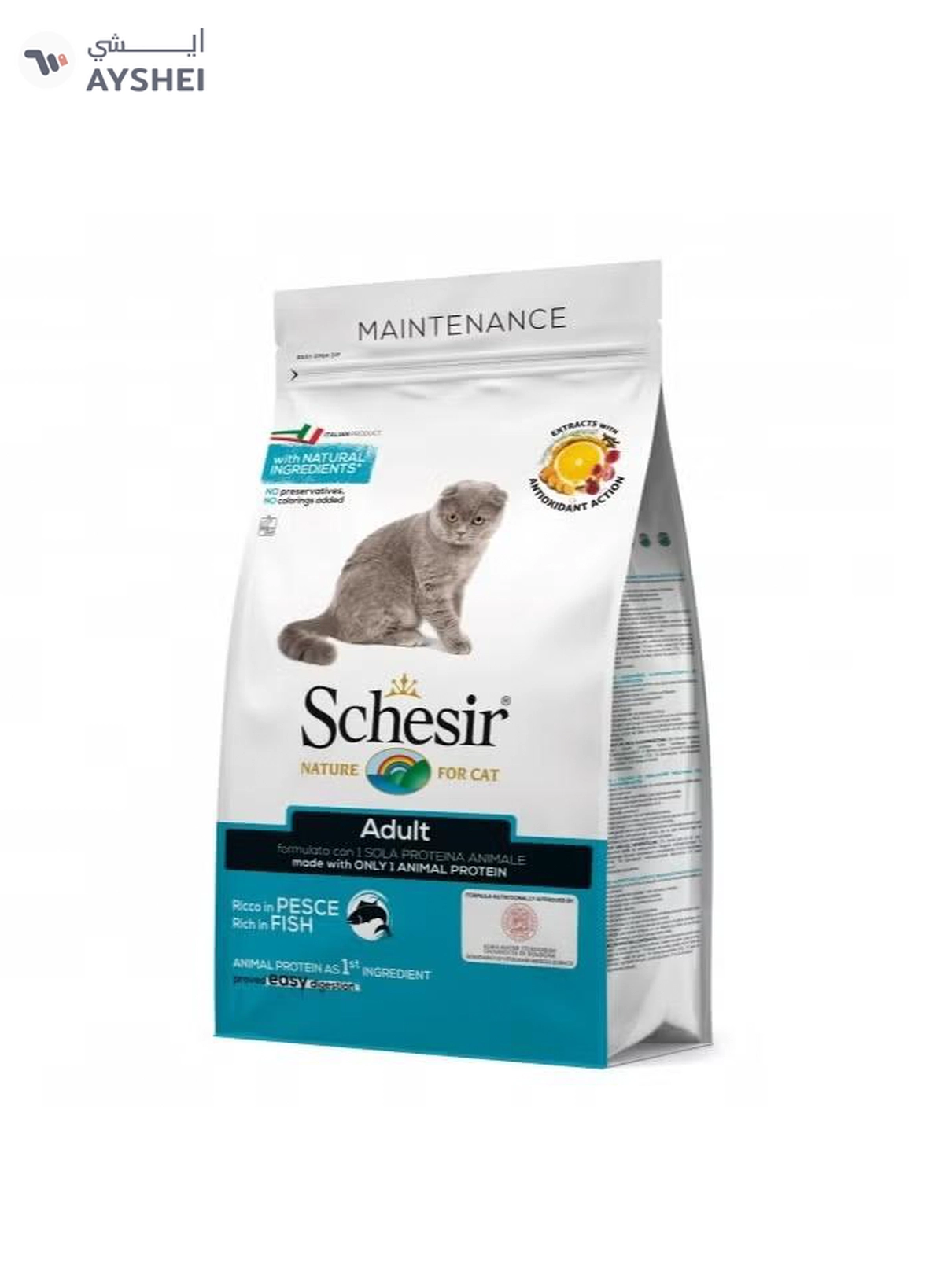  Schesir Cat Dry Food Maintenance with Fish-Adult [Weight - 400g]-1-1