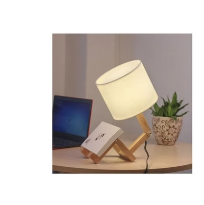 Daamudi Wooden Stickman Table & Desk Lamp, By Daamudi-2