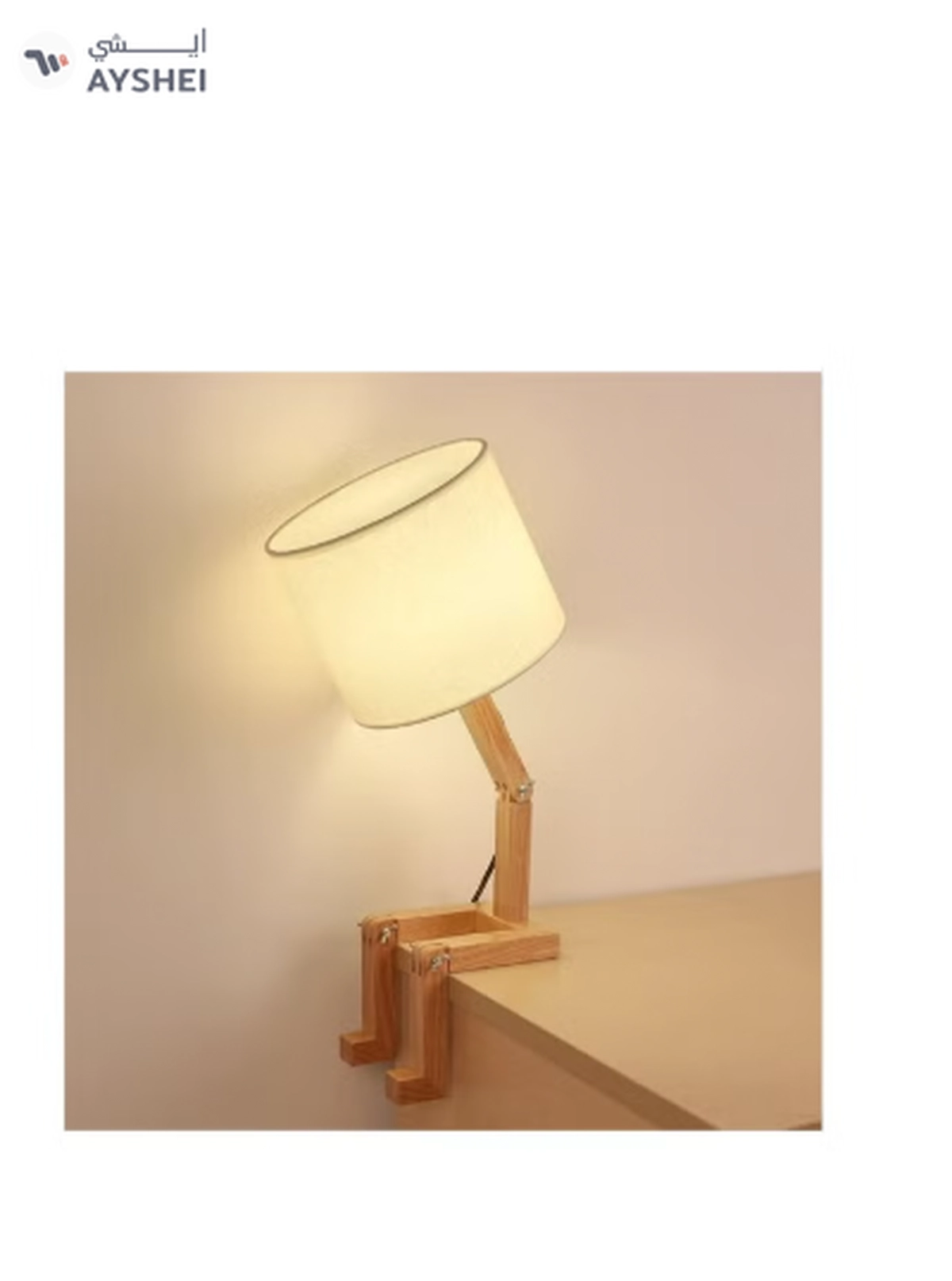 Daamudi Wooden Stickman Table & Desk Lamp, By Daamudi-3-3