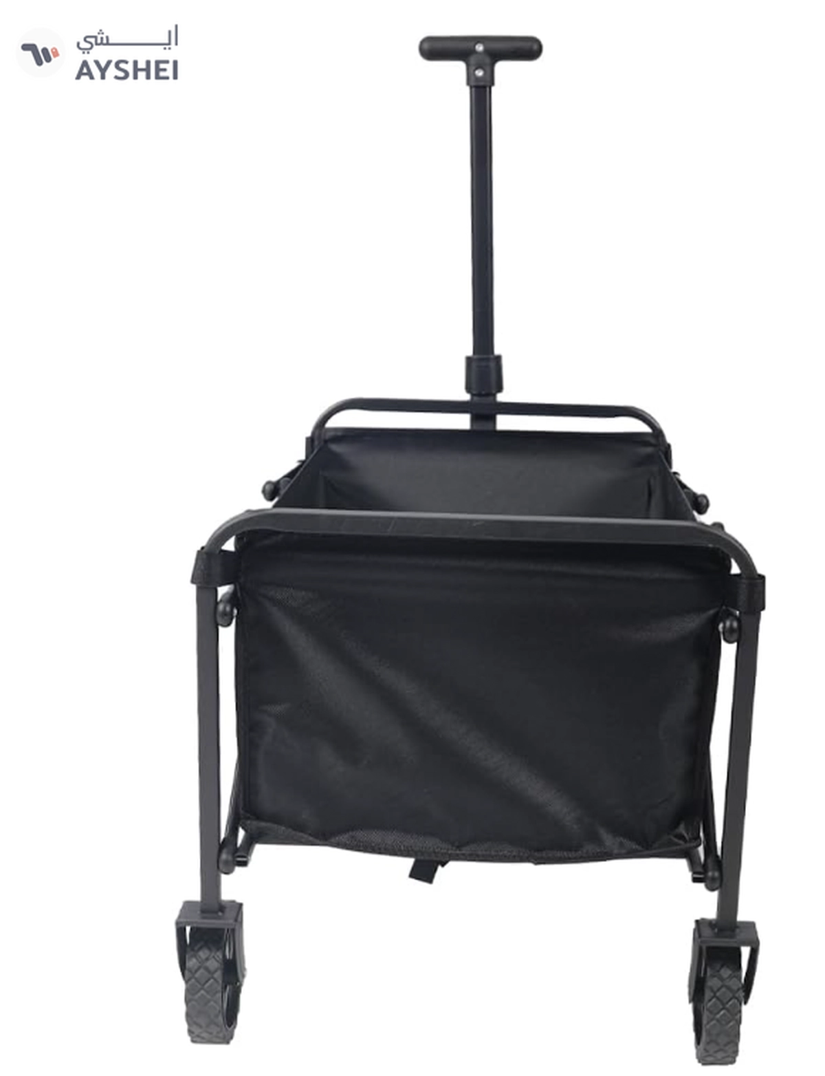 Yatai Decor Large Collapsible Wagon Cart Heavy Duty Wagon Garden Carts with 8" All Terrain Wheels-1-1