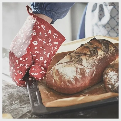 IKEA INAMARIA Oven Glove - Patterned Red for Bold Kitchen Style-4
