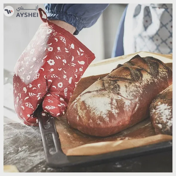 IKEA INAMARIA Oven Glove - Patterned Red for Bold Kitchen Style