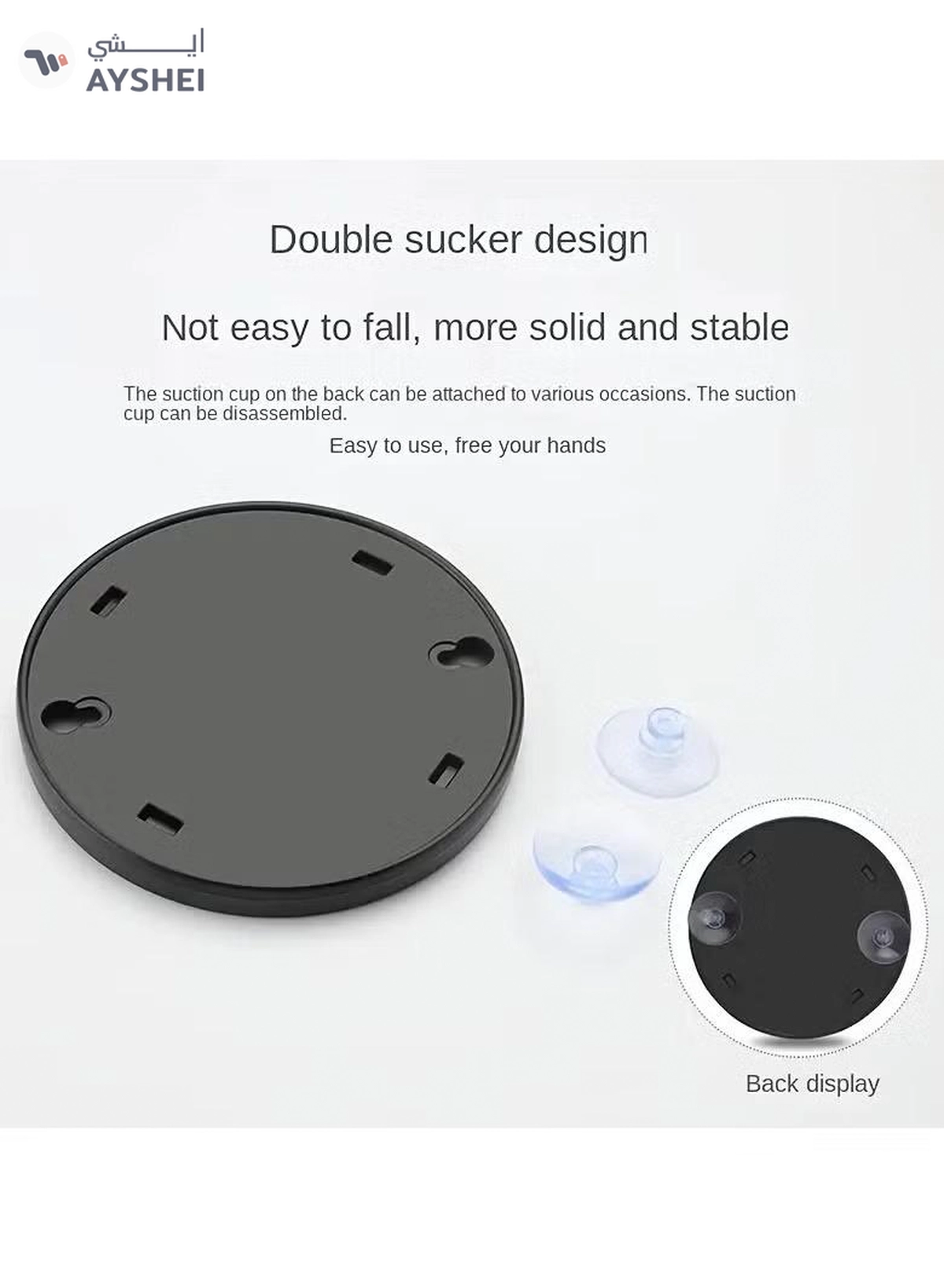 ORiTi 2 PCS 15x Mirror with Suction Cup Technology - Portable 15X Magnification Mirror -2-2