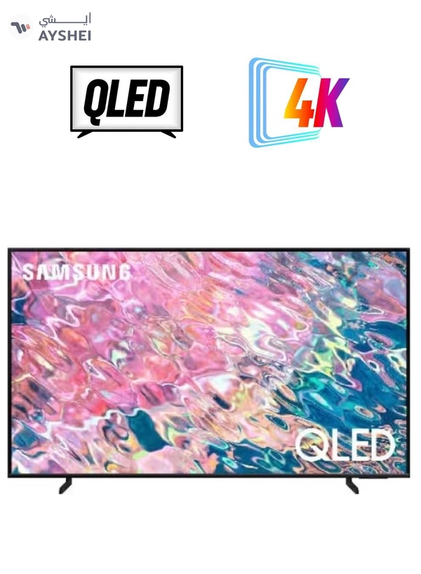 Samsung 85 Inch 4K UHD Smart QLED TV with Built-in Receiver - 85Q60CA black