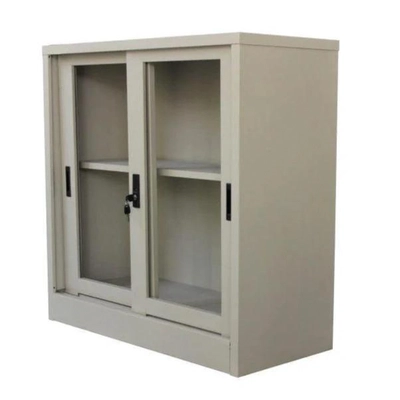Steel Low Height Sliding Glass Door Cupboard, Heavy Duty-0