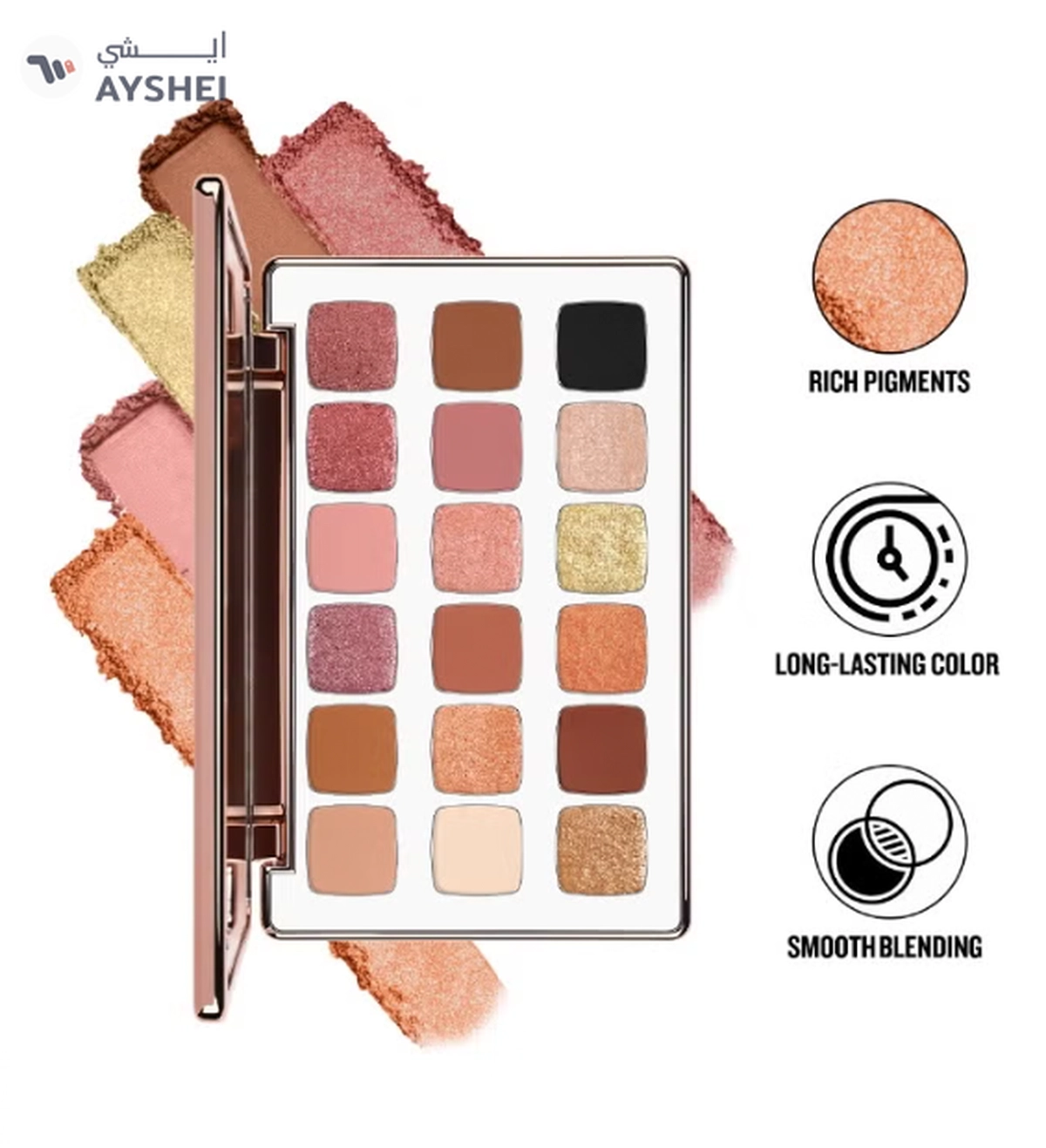 FOREVER52 Essential 18 Color Eyeshadow Palette Multicolor - BKS201-1-1