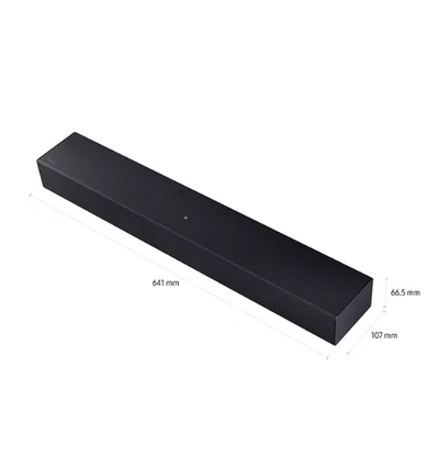 Samsung B-series Soundbar, B400F, 2.0 ch, Subwoofer, 2.0ch Sound with Built-in Woofer, One Remote Control, Surround Sound Expansion, Bluetooth TV connection,(2025 - UAE Version)-1