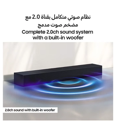 Samsung B-series Soundbar, B400F, 2.0 ch, Subwoofer, 2.0ch Sound with Built-in Woofer, One Remote Control, Surround Sound Expansion, Bluetooth TV connection,(2025 - UAE Version)-5
