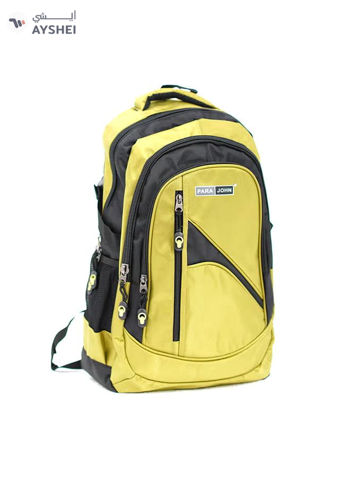 PARAJOHN Nylon Zipper Back Pack Green-2-2