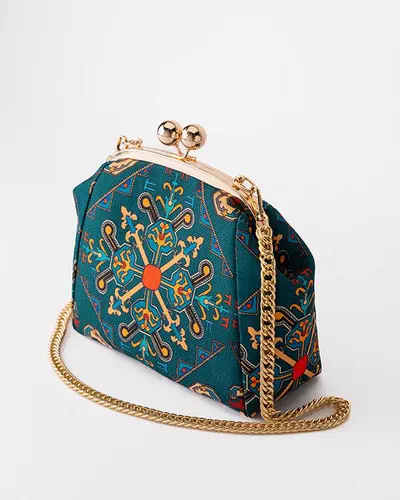 Silk Road - Shaki Fabric Bag M-3