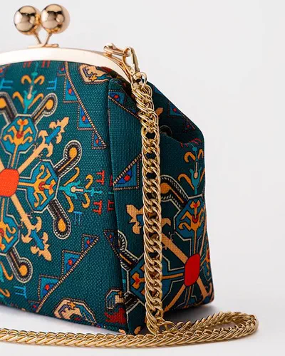 Silk Road - Shaki Fabric Bag M-1