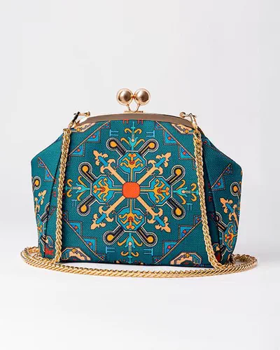 Silk Road - Shaki Fabric Bag M-4