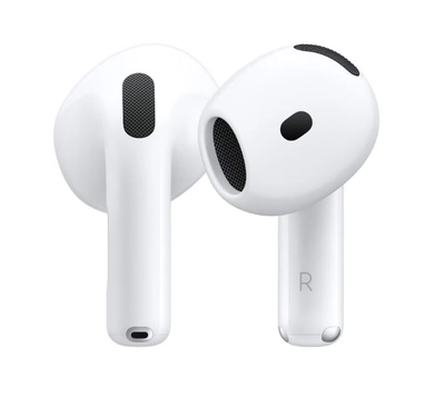 Apple AirPods 4 Wireless Earbuds, Bluetooth Headphones, Personalized Spatial Audio, Sweat and Water Resistant-0