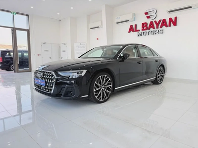 اودي A8 55 TFSI Quattro اسود / زعفراني 2026 (النابوذة)-1