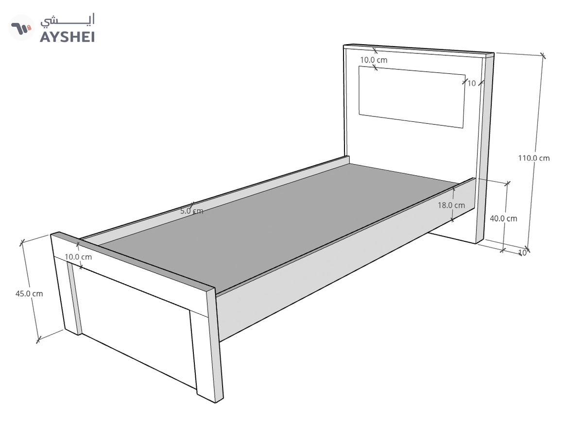 Blackberry Bed, Single, 90/120-1-1