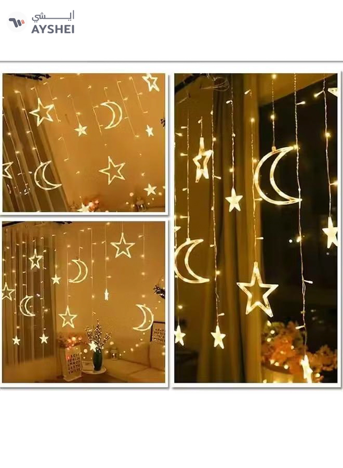 Eworld LED String Lights with 8 Lighting Modes for Eid and Ramadan Decorations-6-6