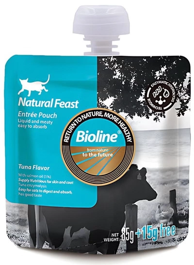 Bioline Natural Feast Entree Pouch Tuna Flavor 85g+15g-0