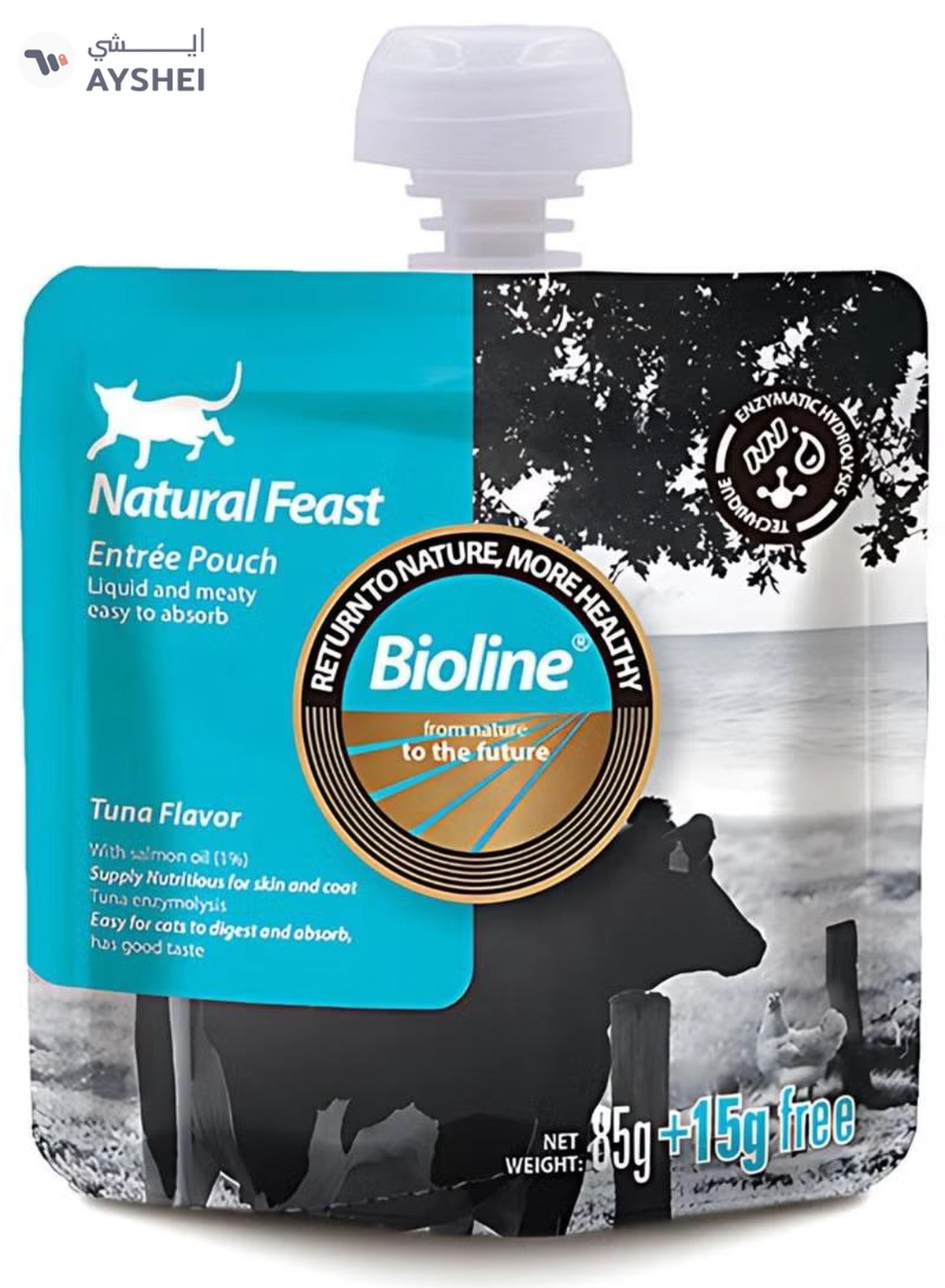 Bioline Natural Feast Entree Pouch Tuna Flavor 85g+15g