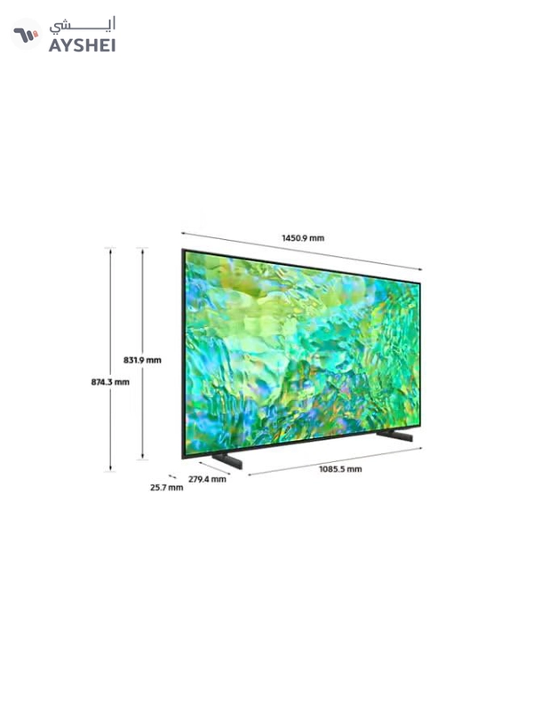 Samsung Smart TV, Crystal UHD 4K, CU8000, 65 Inch, 2023, Crystal Processor 4K, Airslim, Dynamic Crystal Color 65CU8000 Titan Gray 65CU8000 Titan Gray