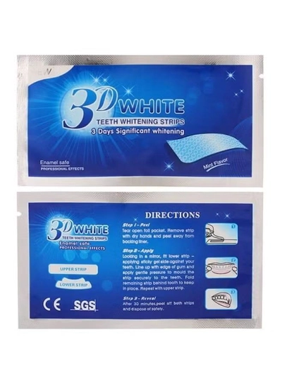 ORiTi 14 Piece 3D Teeth Cleaning And Whitening Strips Clear-2