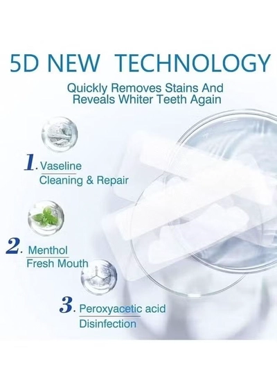 ORiTi 14 Piece 3D Teeth Cleaning And Whitening Strips Clear-3