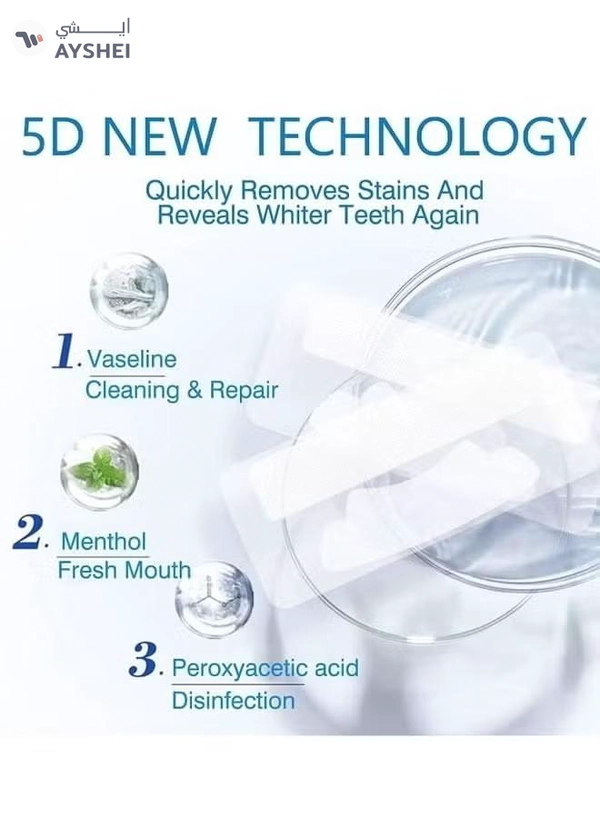 ORiTi 14 Piece 3D Teeth Cleaning And Whitening Strips Clear