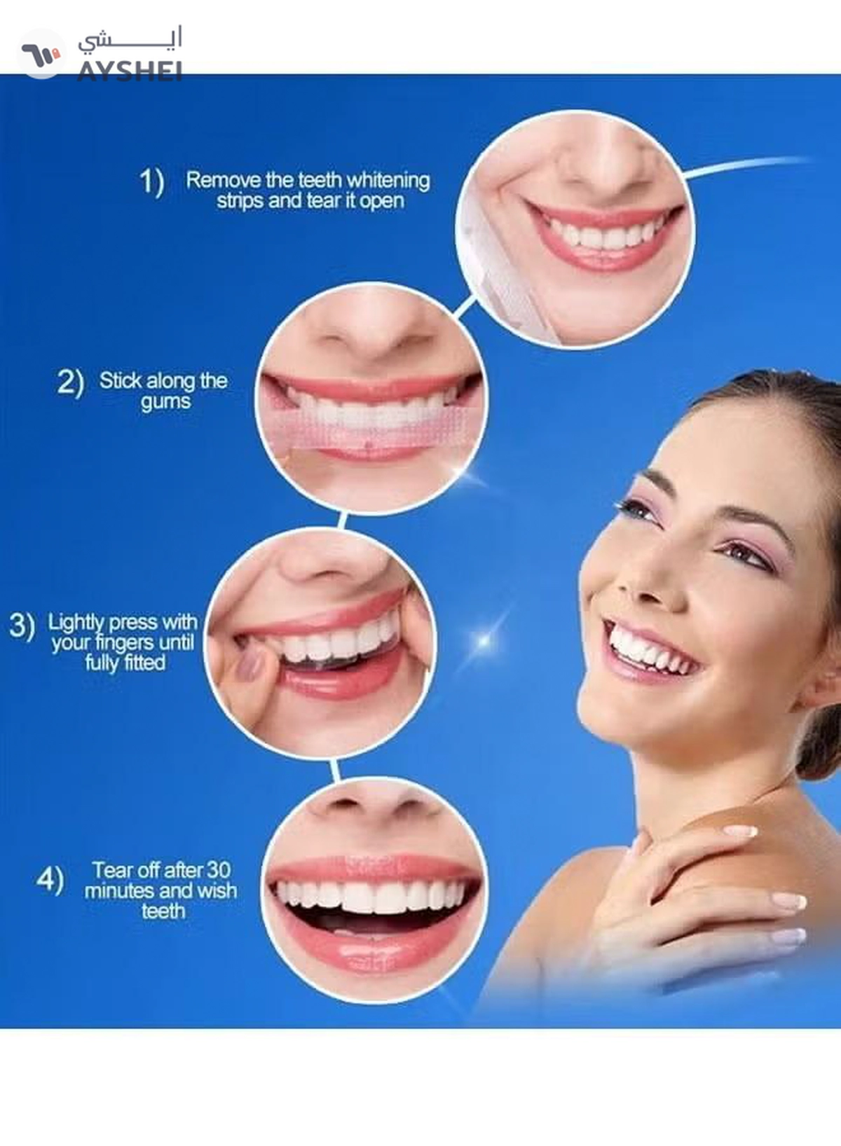 ORiTi 14 Piece 3D Teeth Cleaning And Whitening Strips Clear-4-4