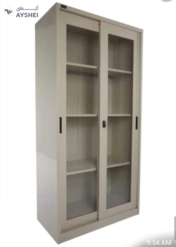 Steel Cupboard with sliding glass door, Heavy duty, 0.7mm