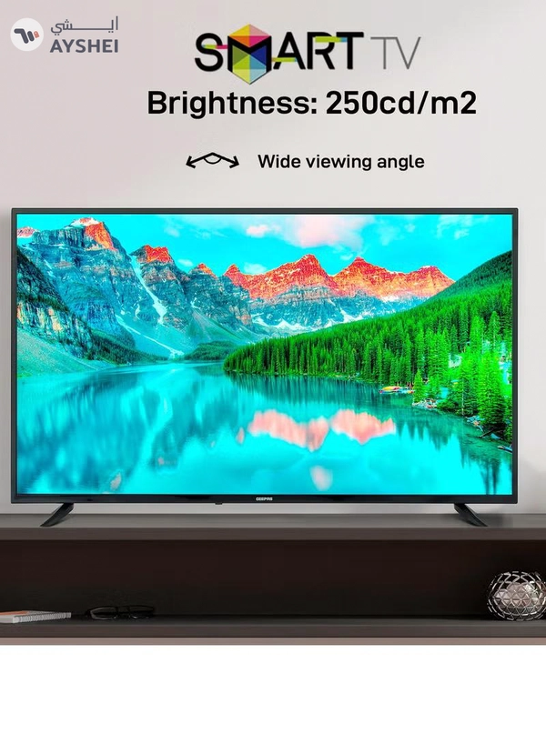 GEEPAS 50" Smart Ultra HD LED TV With 4K Resolution, Android 14 , Frameless Design, HQ Sound / Multiple HDMI & USB Ports, Progressive Scan, Full Color Optimizer / Smart Features with Netflix, YouTube, and More