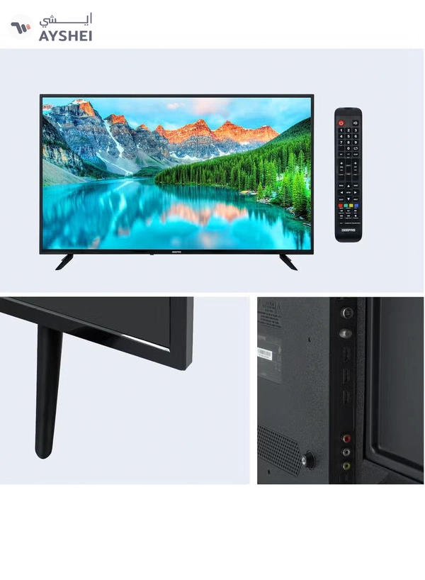 GEEPAS 50" Smart Ultra HD LED TV With 4K Resolution, Android 14 , Frameless Design, HQ Sound / Multiple HDMI & USB Ports, Progressive Scan, Full Color Optimizer / Smart Features with Netflix, YouTube, and More