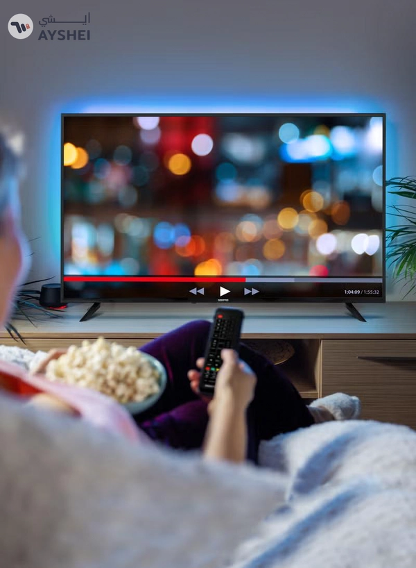 GEEPAS 50" Smart Ultra HD LED TV With 4K Resolution, Android 14 , Frameless Design, HQ Sound / Multiple HDMI & USB Ports, Progressive Scan, Full Color Optimizer / Smart Features with Netflix, YouTube, and More