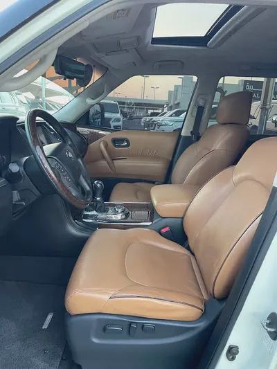 نيسان بترول 2018 ابيض تيتانيوم Nissan Patrol LE Titanium 2018, GCC Specs-10