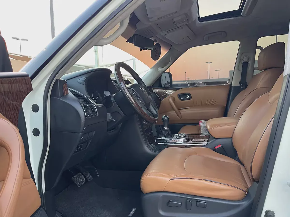 نيسان بترول 2018 ابيض تيتانيوم Nissan Patrol LE Titanium 2018, GCC Specs-9-9