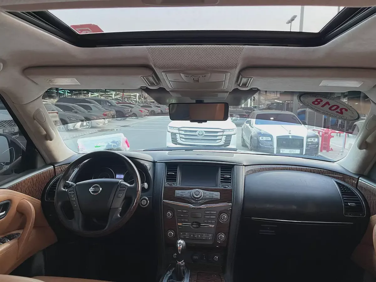 نيسان بترول 2018 ابيض تيتانيوم Nissan Patrol LE Titanium 2018, GCC Specs-17-17