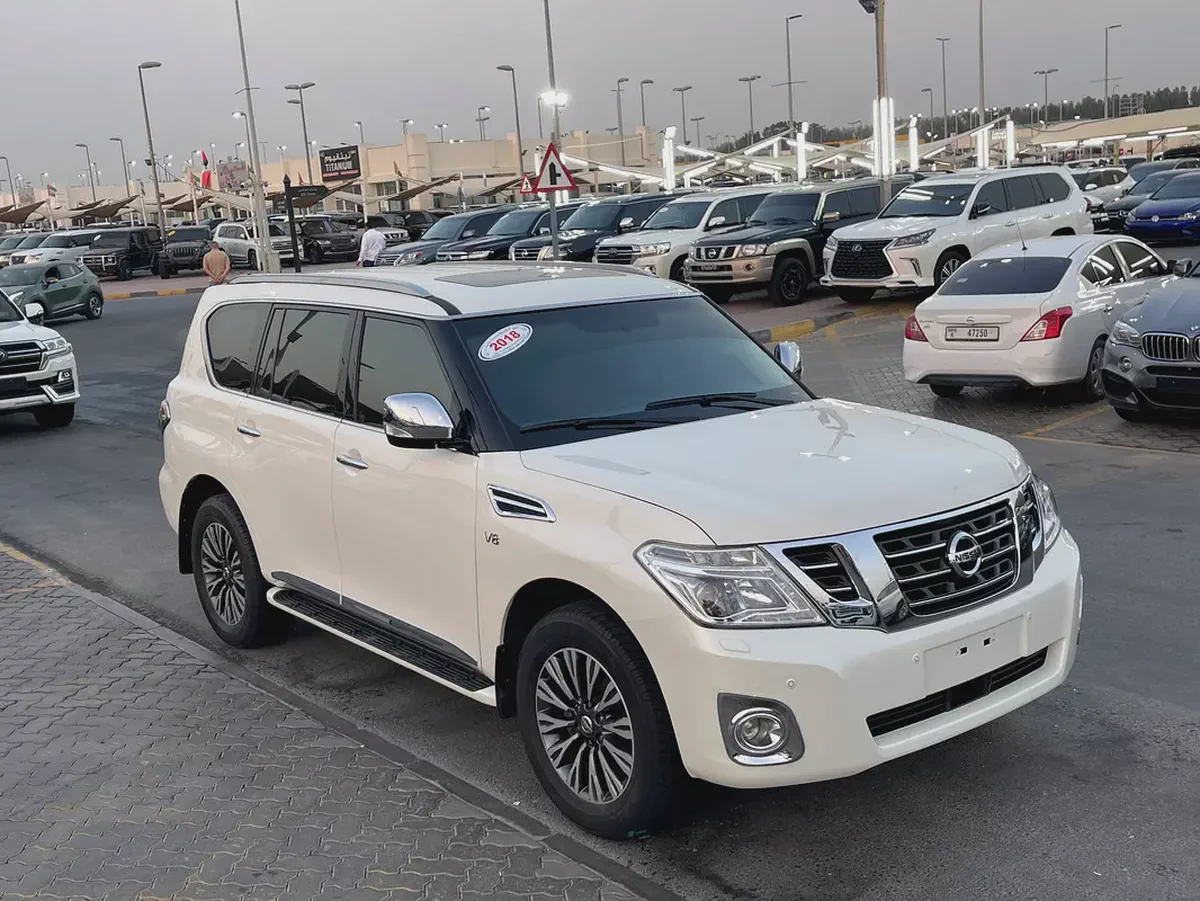 نيسان بترول 2018 ابيض تيتانيوم Nissan Patrol LE Titanium 2018, GCC Specs-8-8