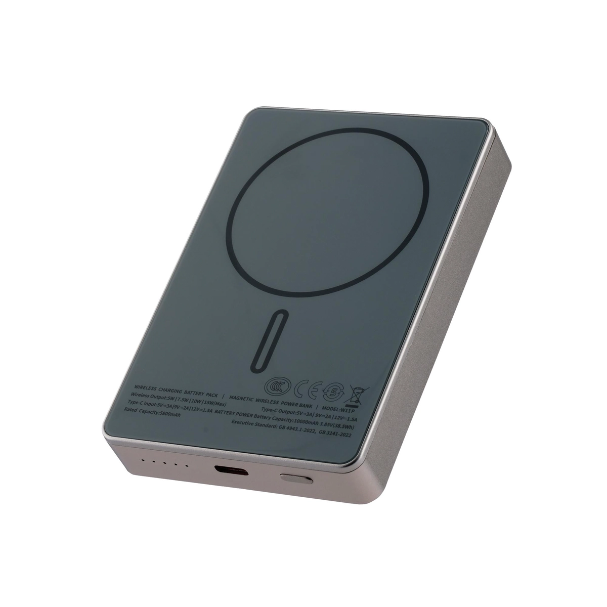 10000mAh Ultra Slim 15W Magnetic Wireless Power Bank-1-1