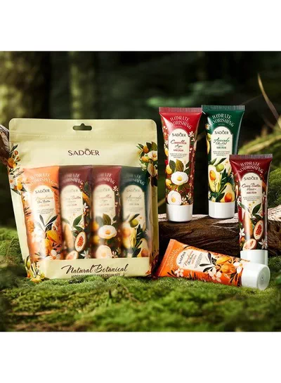 Natural Botanical Hand Care Gift Set – Premium Hydrating Hand Creams Enriched with Beautiful Botanical Extracts to Nourish, Moisturize, Soften, and Refresh Dry Skin-0