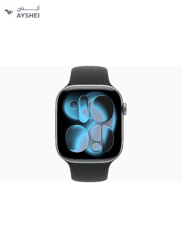 Apple Watch Series 11 GPS + Cellular 46mm (International Version) Space Grey Aluminium Case With Black Sport Band - M/L