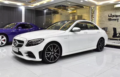 Mercedes Benz C200 ( 2019 Model ) in White Color GCC Specs-1