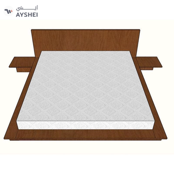 Oreo low bed with 2 side tables