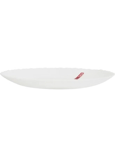 Delcasa DC3296 Opalware Flat Plate, 10.5-Inch Size, White-2